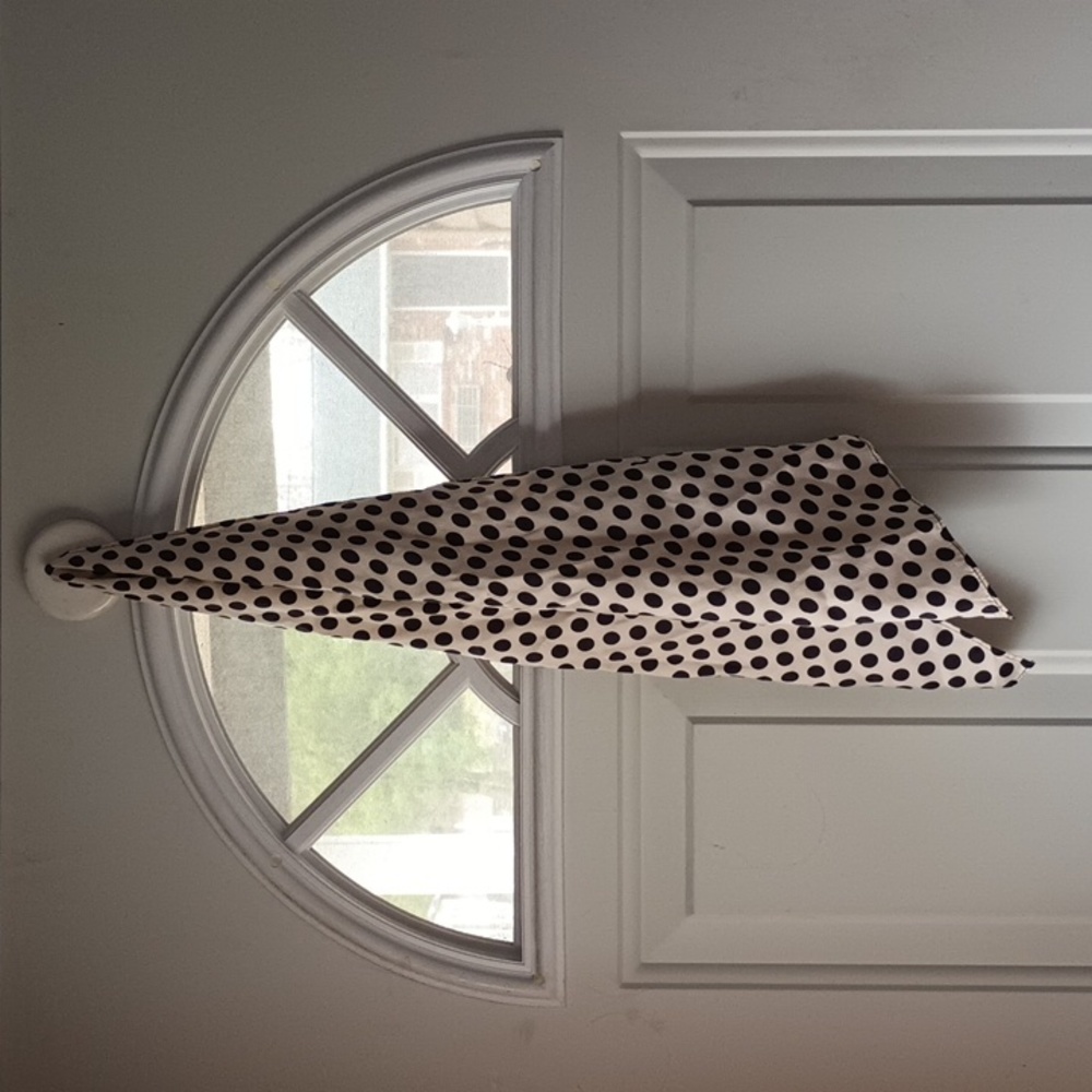 Vintage 100% silk polka dot scarf